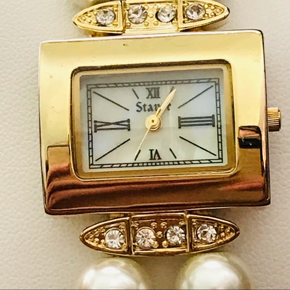 Stauer Bracelet Watch Faux Pearls - Picture 3 of 8